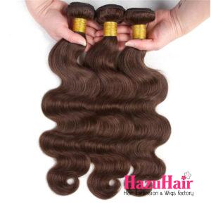 Body Wave HD Lace Closure 4x4 3 Bundles 4 Chocolate Brown Human Hair 6