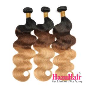 Body Wave HD Lace Closure 4x4 3 Bundles Mix Color 1B427 3