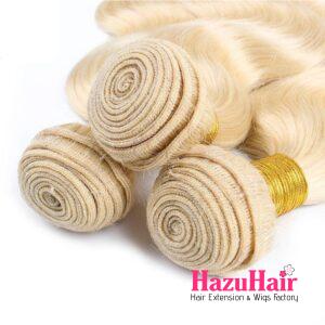 Body Wave Hair Bundle 613 Bleach Blonde Weave Hair Extensions 3