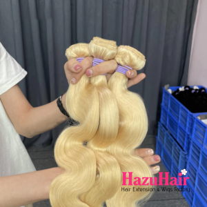 Body Wave Hair Bundle 613 Bleach Blonde Weave Hair Extensions 3