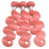 Body Wave Hair Bundle Light Pink Weave Hair Extensions 2