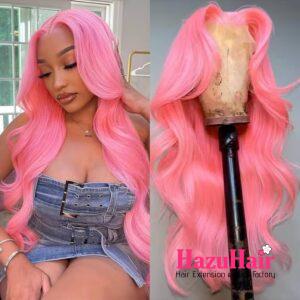 Body Wave Hair Bundle Light Pink Weave Hair Extensions 4