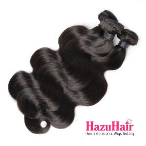 Body Wave Hair Bundle Natural Black Color Weave Hair Extensions 4