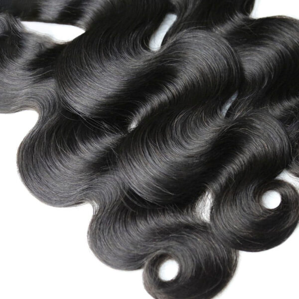 Body Wave Hair Bundle Natural Black Color Weave Hair Extensions 6