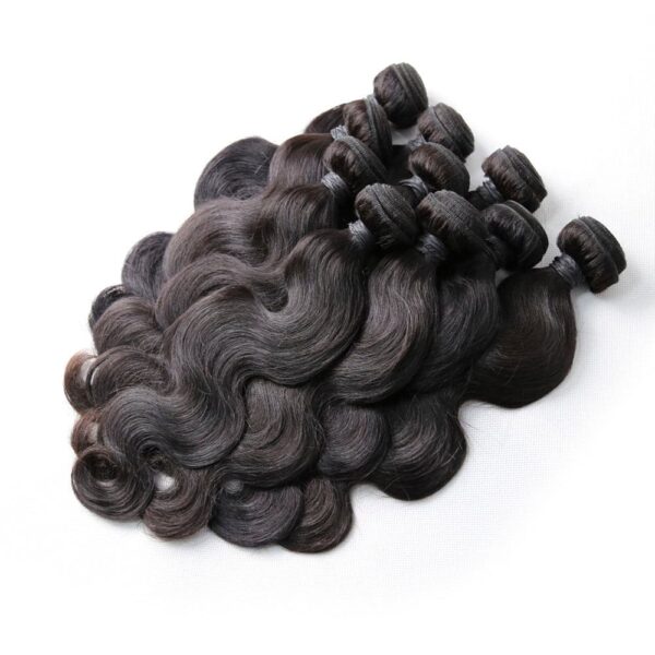 Body Wave Hair Bundle Natural Black Color Weave Hair Extensions 9