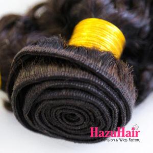 Kinky Curly HD Lace Closure 4x4 3 Bundles Natural Black Human Hair 5