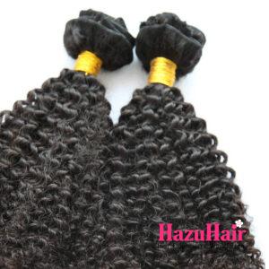 Kinky Curly HD Lace Closure 4x4 3 Bundles Natural Black Human Hair 7