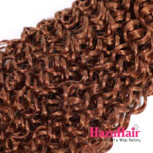 Kinky Curly Hair Bundles 33 Dark Auburn Weave Hair Extensions 2