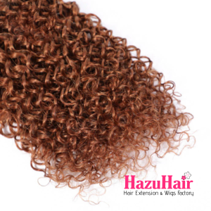 Kinky Curly Hair Bundles 33 Dark Auburn Weave Hair Extensions 2