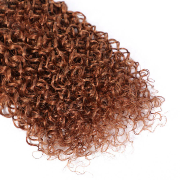 Kinky Curly Hair Bundles 33 Dark Auburn Weave Hair Extensions 2