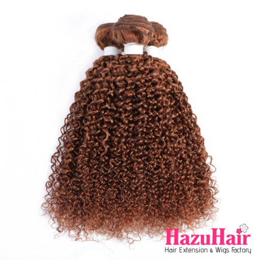Kinky Curly Hair Bundles #33 Dark Auburn Weave Hair Extensions