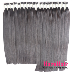 Raw Vietnamese Hair Bone Straight Natural Black Bulk Hair Extensions 2