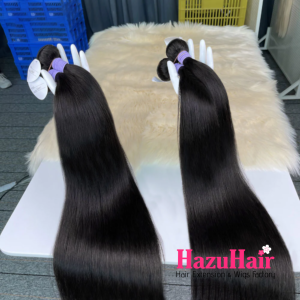 Straight Hair Bundle Natural Black Color Weave Hair Extensions 1