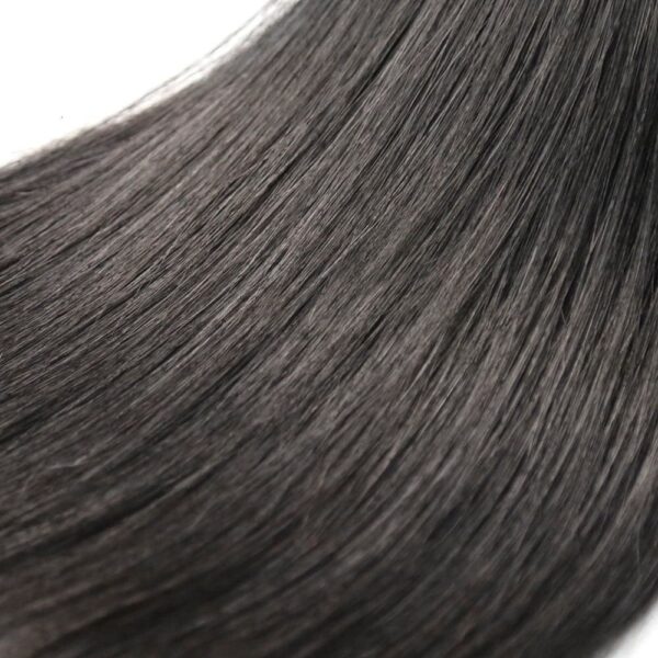 Straight Hair Bundle Natural Black Color Weave Hair Extensions 5