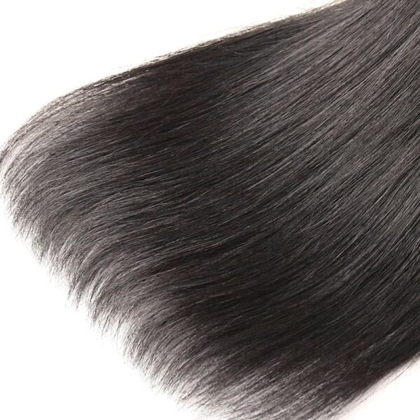 Straight Hair Bundle Natural Black Color Weave Hair Extensions 6