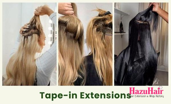 Tape in hair