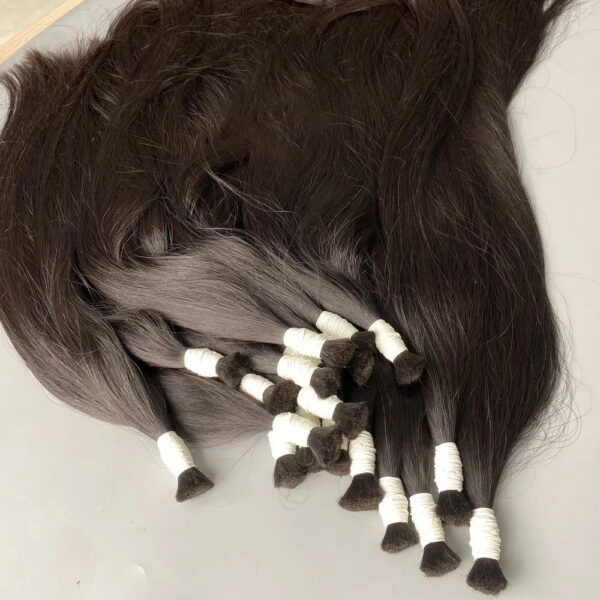 Vietnamese Raw Hair For Bleaching One Donor Hair Bulk Hair Extensions 4