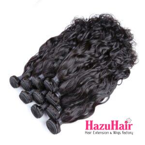 Water Wave Hair Bundle Natural Black Color Weave Hair Extensions 4