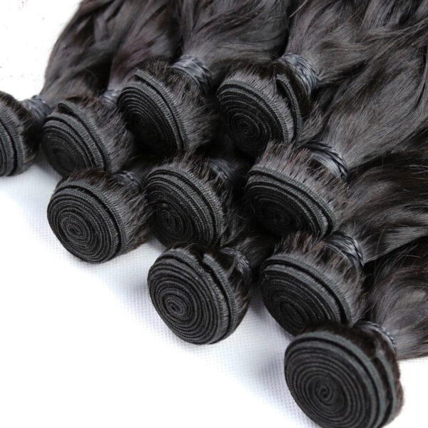 Water Wave Hair Bundle Natural Black Color Weave Hair Extensions 5