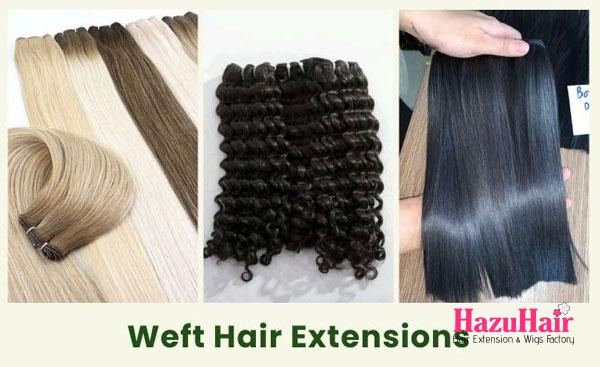 Weft hair