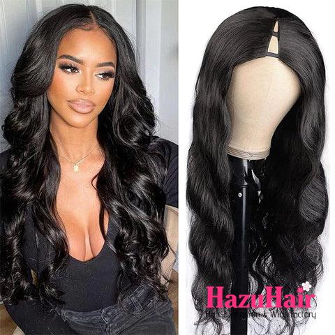 Body Wave V Part Glueless Wig