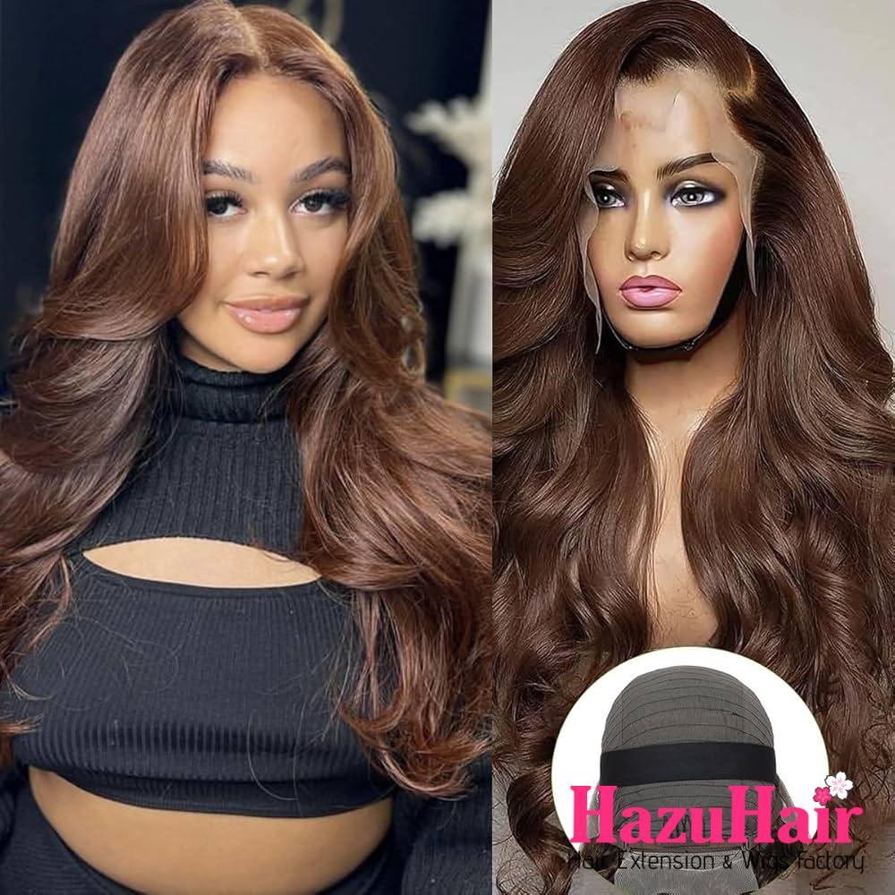 Chocolate Brown Body Wave Wigs