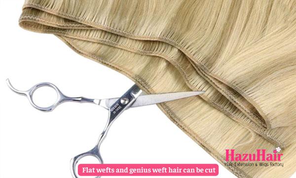 Flat weft vs genius weft hair extensions 6