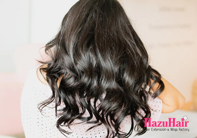 Get Azras look with 16 Off Black HazuHair