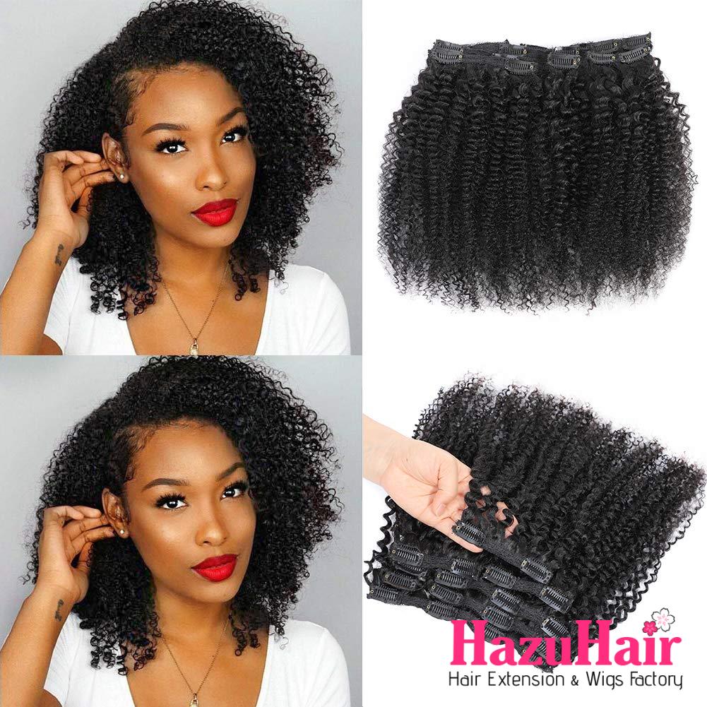 Kinky Curly Clip In Hair Extensions for Black Women Human Hair