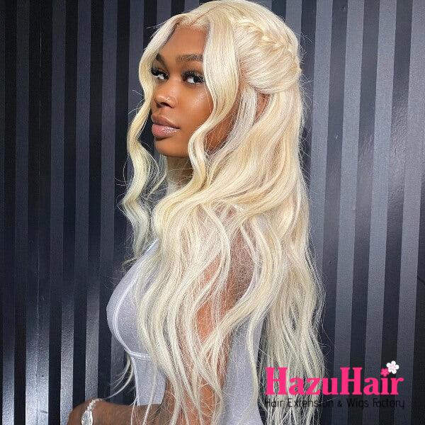 Platinum Blonde Half Halo Body Wave