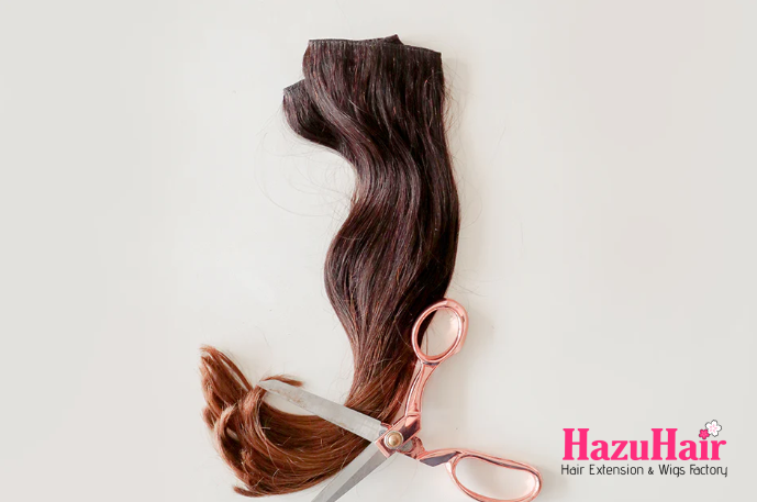 Your HazuHair extensions and Trimming scissors