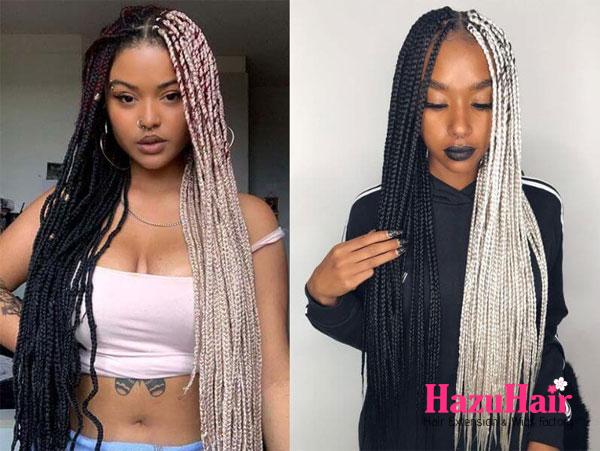 20. Half Color Box Braid With Weave