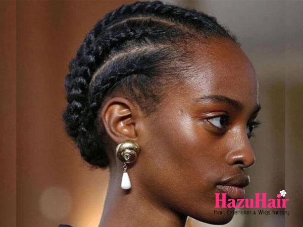 6. Cornrows With Weave