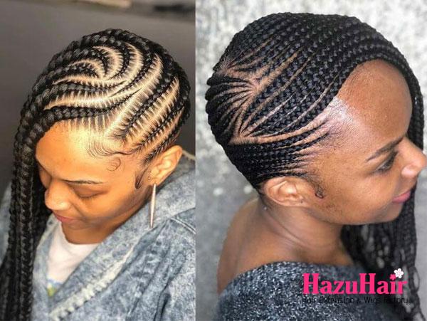 9. Lemonade Braids With Weave