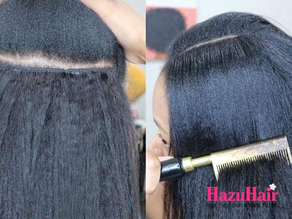 Curly Glue In Weave Hairstyles Benefits of Quick Weave Method 8