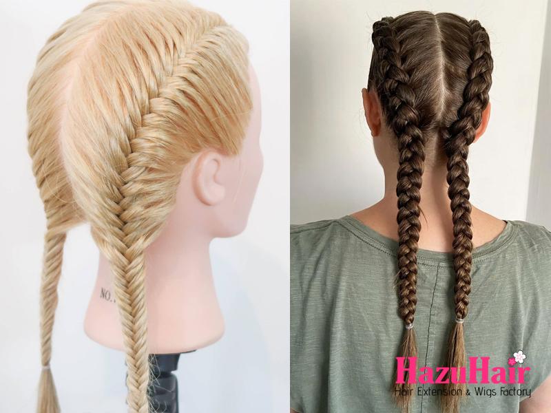 Double French Braids