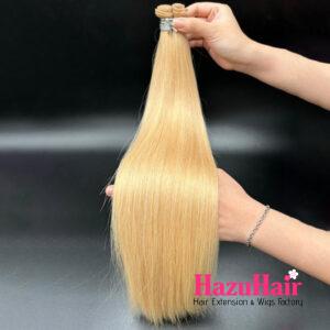 Genius Hair Weft Extensions 27 Honey Blonde Color Straight Hair 1 1