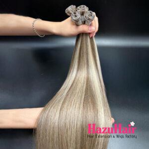 Genius Hair Weft Extensions Mix Color 3 613 Straight Hair 2