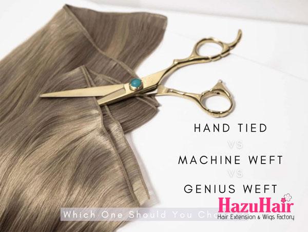 Hand Tied vs Machine Weft vs Genius Weft