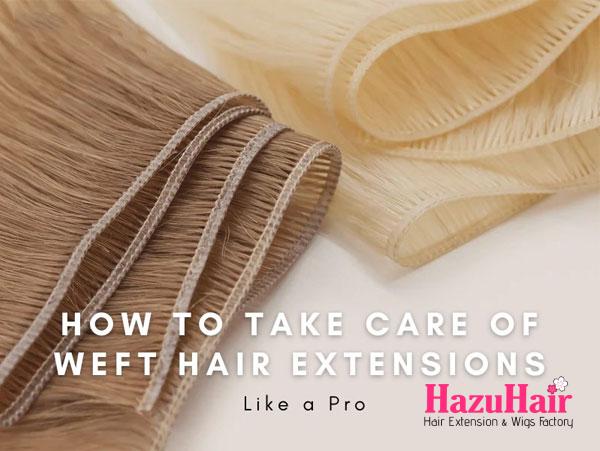 How to Take Care of Weft Hair Extensions