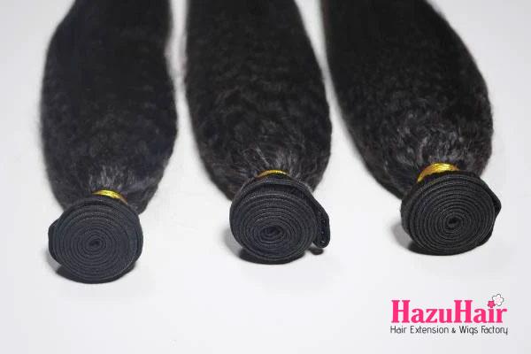 Test raw hair bundles