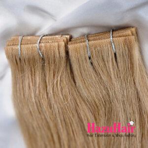 Invisible Tape In Hair Extensions with 16 Honey Blonde Color Straight Hair 1