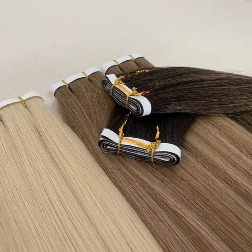 Long Tape In Hair Extensions with All Color Straight Hair 100% Vietnamese Human Hair