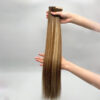 Normal Tape In Hair Extensions Piano Mocha Melt Color Straight Hair 1