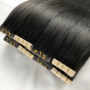 Normal Tape In Hair Extensions with Black Color Straight Hair 100 Vietnamese Human Hair 2