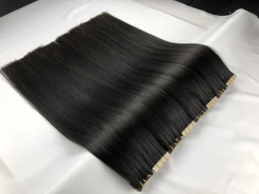 Normal Tape In Hair Extensions with Black Color Straight Hair 100% Vietnamese Human Hair