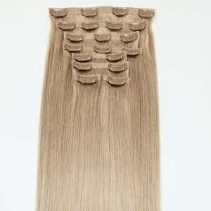 Seamless Clip In Hair Extensions 27 Honey Blonde Color Straight Hair 1