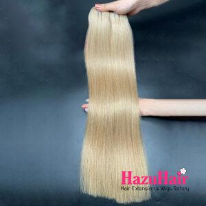 Straight Hair Bundles 18 Medium Ash Blonde Weft Hair 1