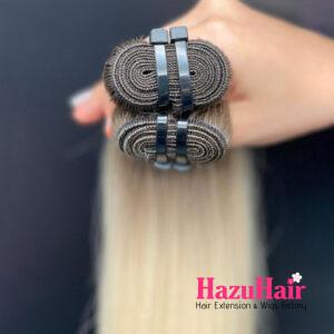 Straight Hair Bundles Rooted Platinum Color Weft Hair 2