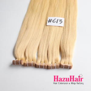 Tape In Human Hair Straight Extensions 613 Color Vietnamese 2